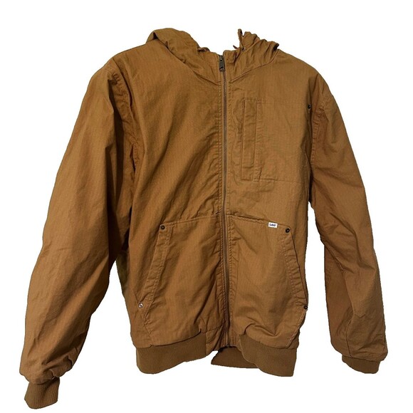 Lee The Workwear Sherpa‎ Lined Men's Utility Bomber Jacket - Picture 1 of 16